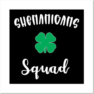 Shenanigans Squad Funny St. Patricks Day Posters and Art